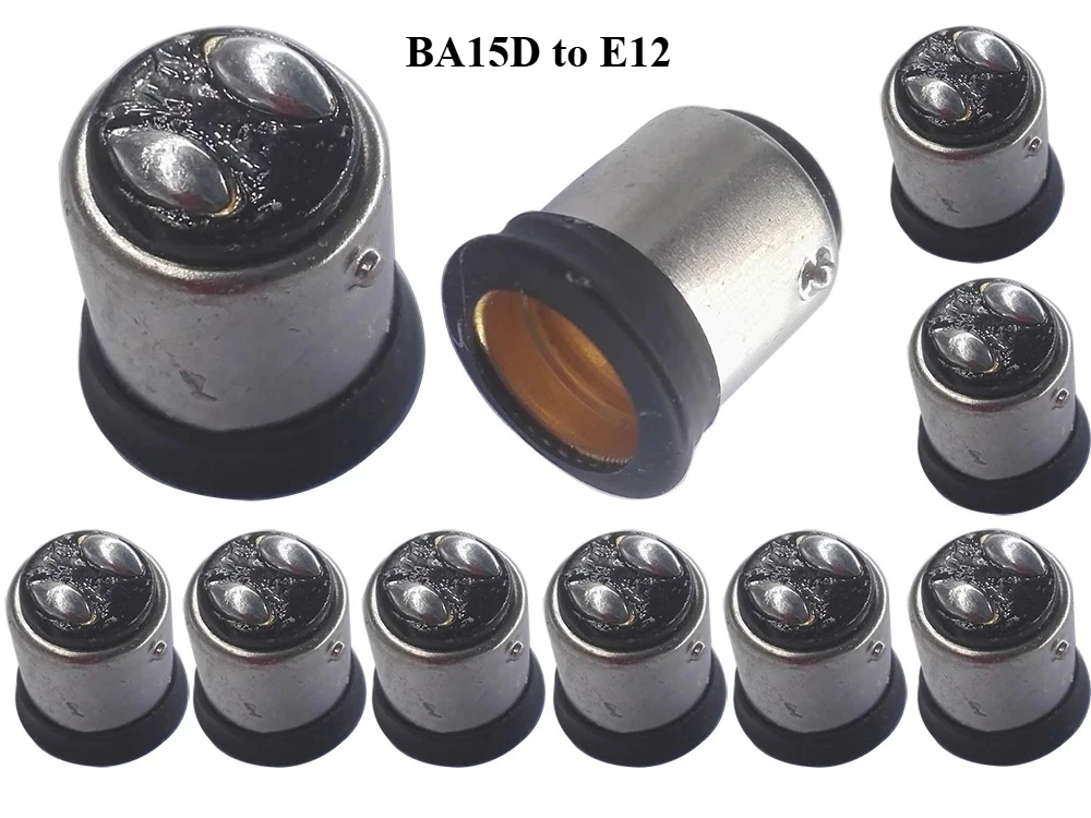 6PCS BA15D TO E12 LED light Holders Converter AC 110V-220V Socket Adapter lampholders For LED Corn lamp Spot Bulb
6PCS BA15D TO E12 LED light Holders Converter AC 110V-220V Socket Adapter lampholders For LED Corn lamp Spot Bulb