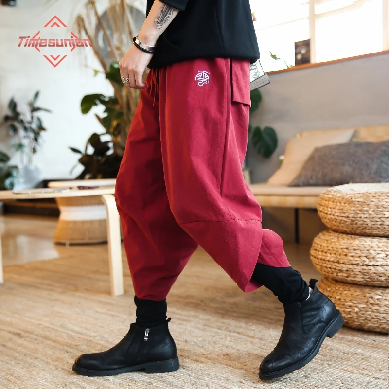 100% Cotton Casual Pants for Man Japanese Harem Pants Loose Comfortable Embroidery Double Layer Men Lantern Trousers
100% Cotton Casual Pants for Man Japanese Harem Pants Loose Comfortable Embroidery Double Layer Men Lantern Trousers