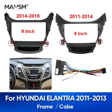 MAMSM For HYUNDAI ELANTRA 20111-2013 Android Car Radio Fascia Auto Stereo Frame Dashboard Install Panel Trim Refitting Kit