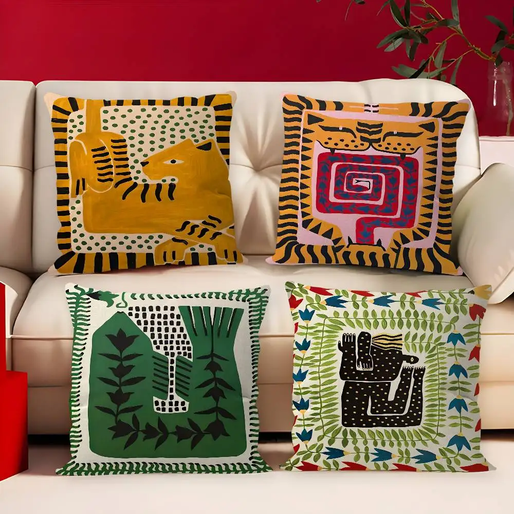 Egypt Colorful Abstract Tiger And Leopard Pillow Cover Sofa Cushion Cover Home Room Decoration Children Gift
Egypt Colorful Abstract Tiger And Leopard Pillow Cover Sofa Cushion Cover Home Room Decoration Children Gift