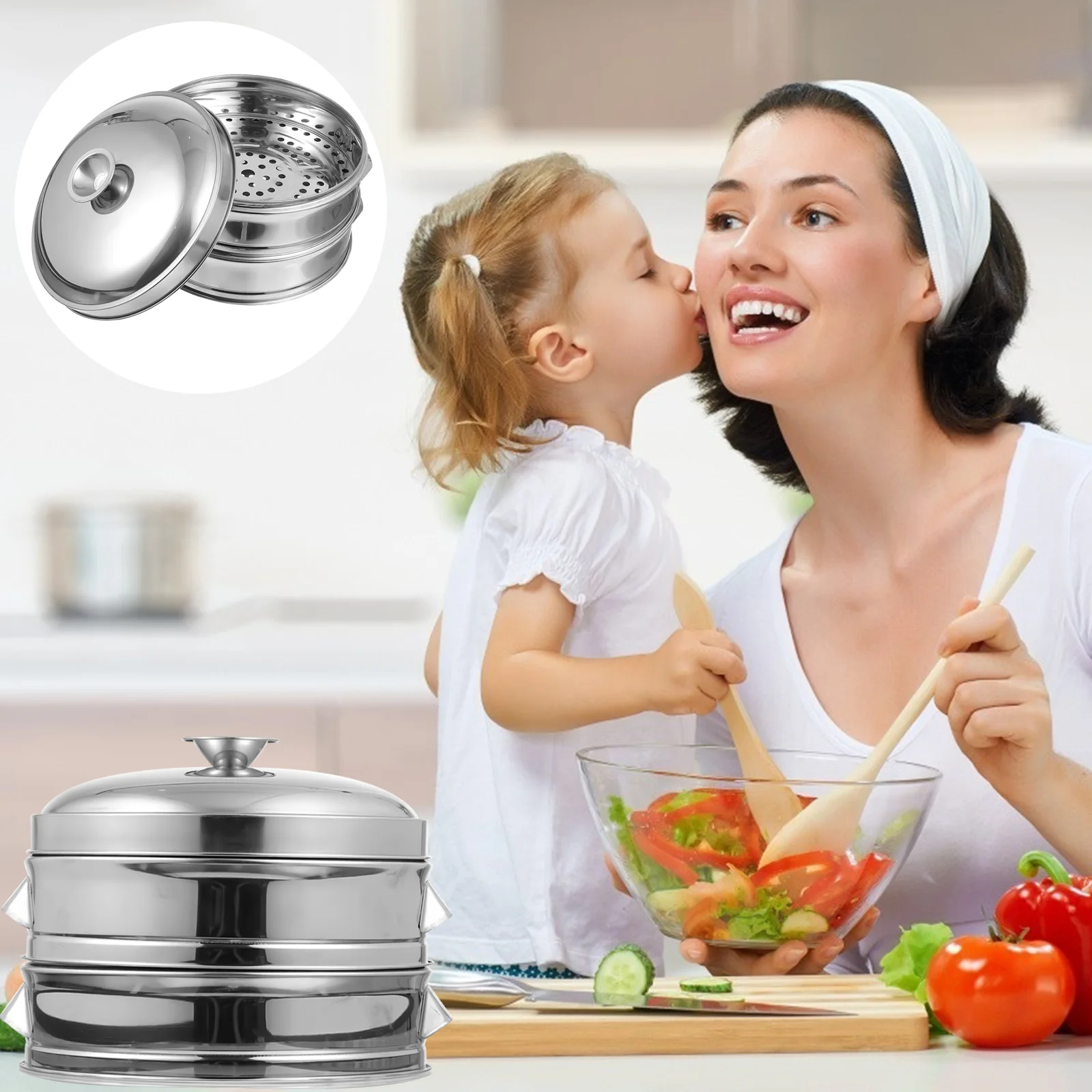 Stainless Steel Steamer Cookware Food Microwave Scratch-resistant Basket Kitchen Eco-friendly
Stainless Steel Steamer Cookware Food Microwave Scratch-resistant Basket Kitchen Eco-friendly