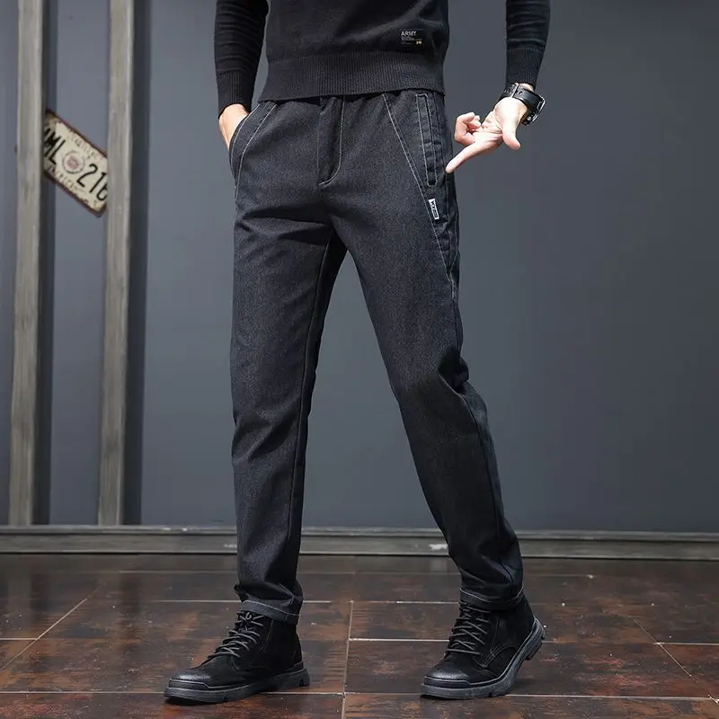 Now Solid Color High Street Men 2024 Straight Autumn Winter Trousers Elastic Casual All-match Vintage Distressed MID Jeans
Now Solid Color High Street Men 2024 Straight Autumn Winter Trousers Elastic Casual All-match Vintage Distressed MID Jeans
