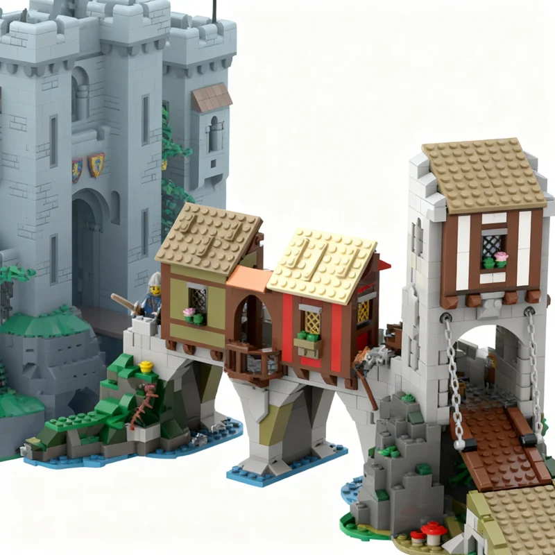 1241PCS European Medieval Street View Lion Knights' Castle Merchant's Bridge Model Creative Ideas Retro Toy Gift Block 10305
1241PCS European Medieval Street View Lion Knights' Castle Merchant's Bridge Model Creative Ideas Retro Toy Gift Block 10305