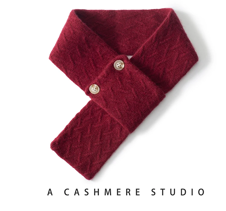 KOIJINSKY 2026 New 35% Pure Cashmere Cross Button Neck Warmer Women Men Autumn Winter Jacquard Knit No Tie Insert Hole Short Sc
KOIJINSKY 2026 New 35% Pure Cashmere Cross Button Neck Warmer Women Men Autumn Winter Jacquard Knit No Tie Insert Hole Short Sc