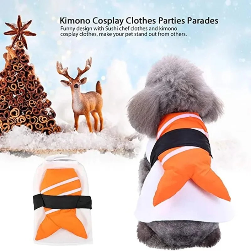 Pet Chef Costume Christmas Dog Fancy Dress Halloween Dog Kimono Cosplay Cat Costume Pet Sushi Costume Dog Cosplay Costumes
Pet Chef Costume Christmas Dog Fancy Dress Halloween Dog Kimono Cosplay Cat Costume Pet Sushi Costume Dog Cosplay Costumes