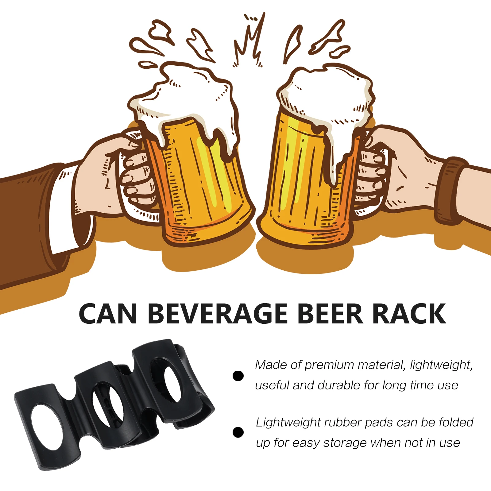 2Pcs Silicone Beer Bottle Mats Lightweight Beverage Storage Rack Organizer for Home Bar Office Can Stacker Pad
2Pcs Silicone Beer Bottle Mats Lightweight Beverage Storage Rack Organizer for Home Bar Office Can Stacker Pad