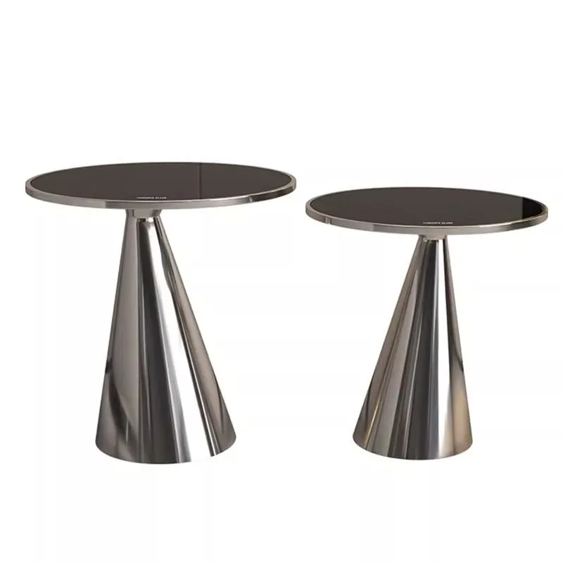 Minimal stainless steel, glass small coffee table
Minimal stainless steel, glass small coffee table