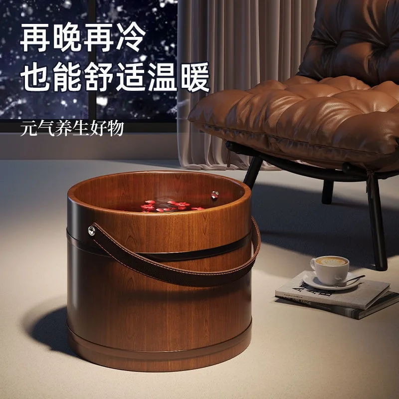 HYS Hand-held Foot Soaking Bucket Calf Wooden Foot Washing Bucket Household Massage Foot Bath Bucket Wooden
HYS Hand-held Foot Soaking Bucket Calf Wooden Foot Washing Bucket Household Massage Foot Bath Bucket Wooden