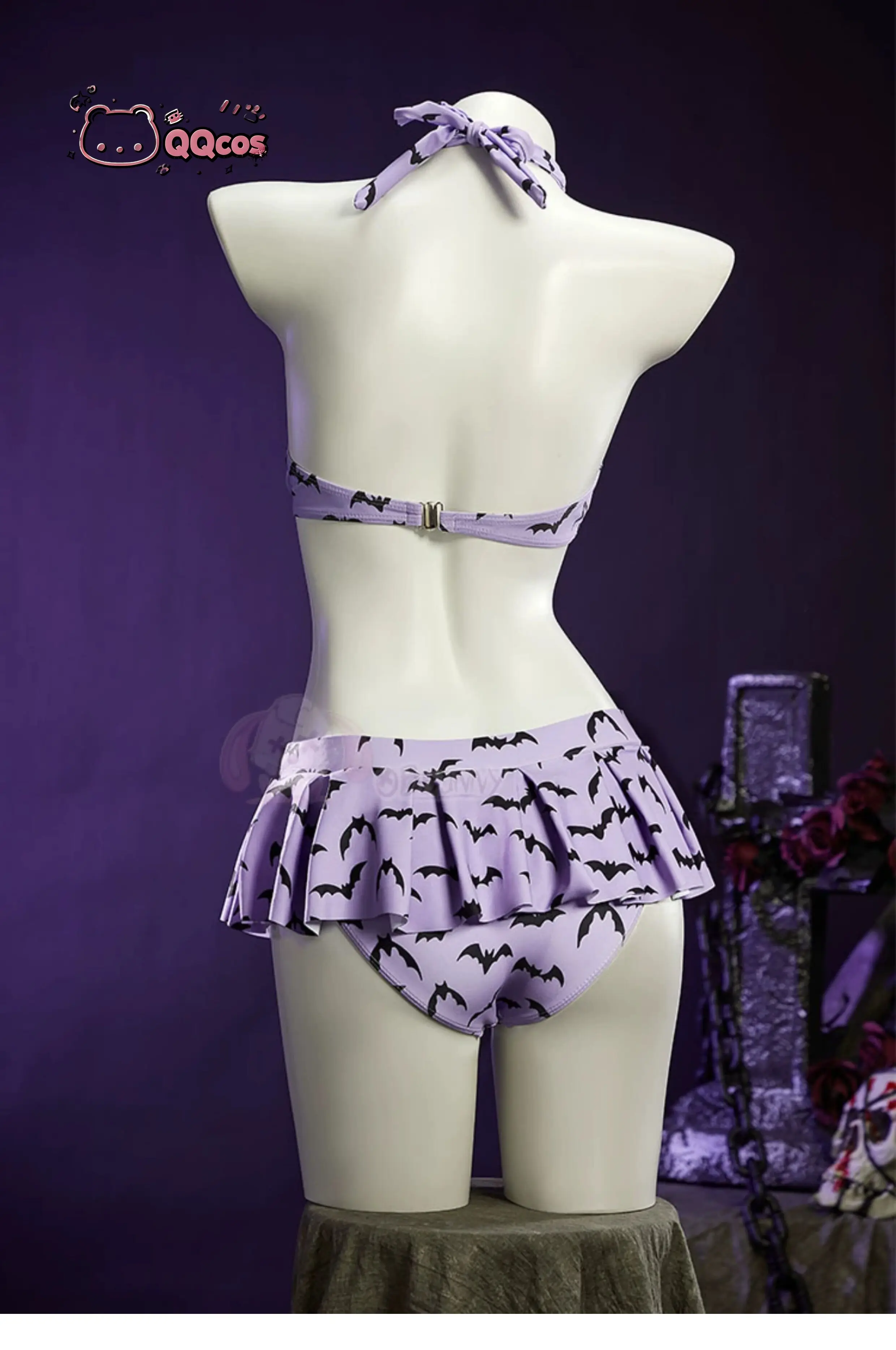 QQcos Game Cosplay Series: Gothic Heart Halter Mini Dress Bikini Swimsuit Dark Cosplay Swimwear Two-Piece Bathing Suit
QQcos Game Cosplay Series: Gothic Heart Halter Mini Dress Bikini Swimsuit Dark Cosplay Swimwear Two-Piece Bathing Suit