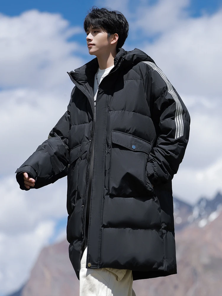 Men's plus Size Du down Puffer Jaet Bread Coat Striped Hooded Loose Winter Outerwear Casual Urban Sle Polyester Fabric
Men's plus Size Du down Puffer Jaet Bread Coat Striped Hooded Loose Winter Outerwear Casual Urban Sle Polyester Fabric