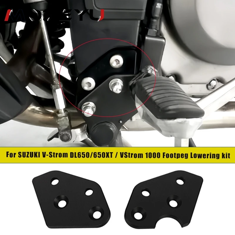 For Suzuki V-Strom 650 DL650 V Strom 650XT VStrom DL1000 2002-2023 2024 2025 2026 Footpeg Lowering Plate Kit CNC Lowering Plates
For Suzuki V-Strom 650 DL650 V Strom 650XT VStrom DL1000 2002-2023 2024 2025 2026 Footpeg Lowering Plate Kit CNC Lowering Plates
