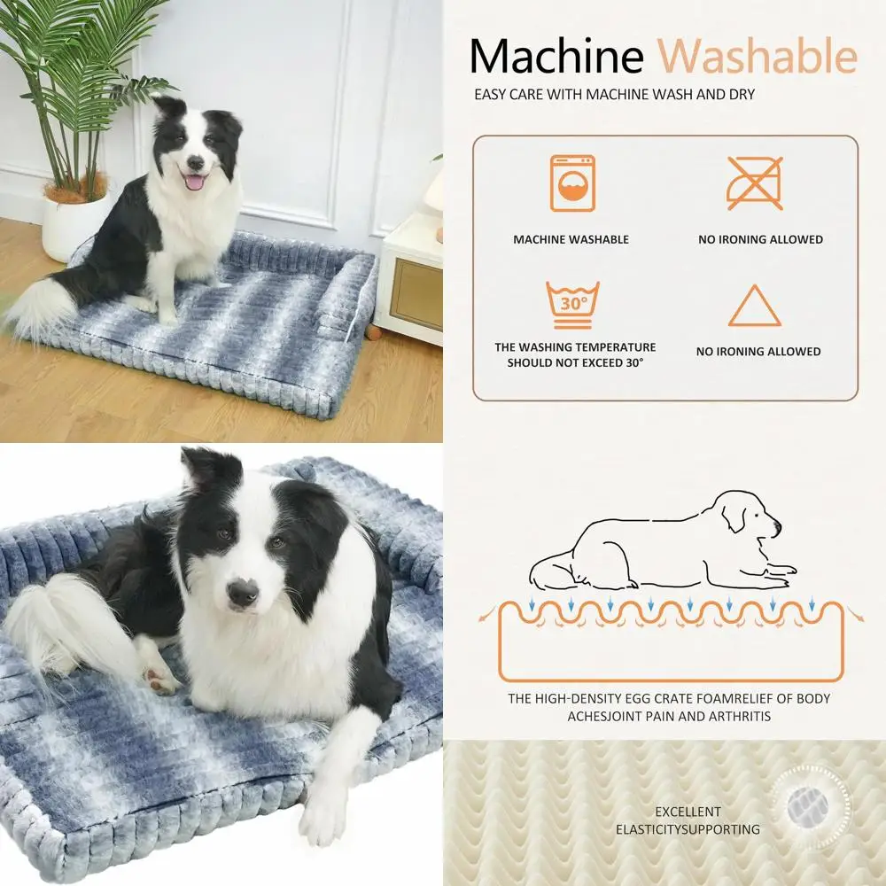 Большая кровать для собак из пены с эффектом памяти XL, водонепроницаемый плюшевый чехол, нескользящее основание, съемная и моющаяся, тигровая полоса цвета хаки
Большая кровать для собак из пены с эффектом памяти XL, водонепроницаемый плюшевый чехол, нескользящее основание, съемная и моющаяся, тигровая полоса цвета хаки