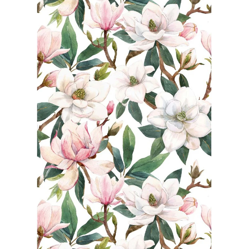 Magnolia Vinyl Peeled And Pasted Self-Adhesive Wallpapers Watercolor Floral Wall Stickers Bedroom Living Room Wall Home Decor
Magnolia Vinyl Peeled And Pasted Self-Adhesive Wallpapers Watercolor Floral Wall Stickers Bedroom Living Room Wall Home Decor