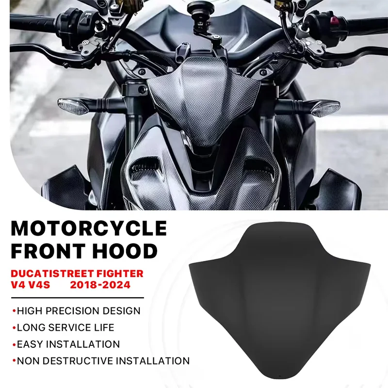 For DUCATI Street Fighter V4 V4S V2 2018-2024 Motorcycle Front windshield Deflector Front Spoiler Front Cover Fairing Protection
For DUCATI Street Fighter V4 V4S V2 2018-2024 Motorcycle Front windshield Deflector Front Spoiler Front Cover Fairing Protection