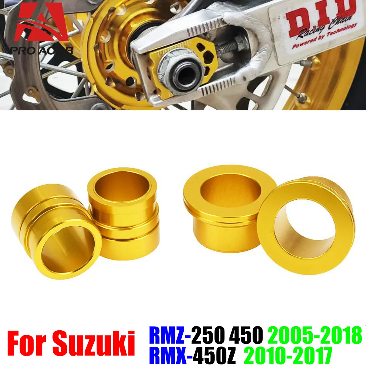 Motorcycle High-Quality Front Rear Wheel Hub Spacer For Suzuki RMZ250 2007-2019 RMZ450 RMX450 2005-2019 RMX450Z 2010-2017
Motorcycle High-Quality Front Rear Wheel Hub Spacer For Suzuki RMZ250 2007-2019 RMZ450 RMX450 2005-2019 RMX450Z 2010-2017