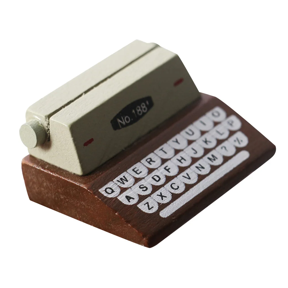 Home Accessories Mini Typewriter Pendulum House Ornament Wood Model Miniature Decorate Vintage Coffee Adornment
Home Accessories Mini Typewriter Pendulum House Ornament Wood Model Miniature Decorate Vintage Coffee Adornment