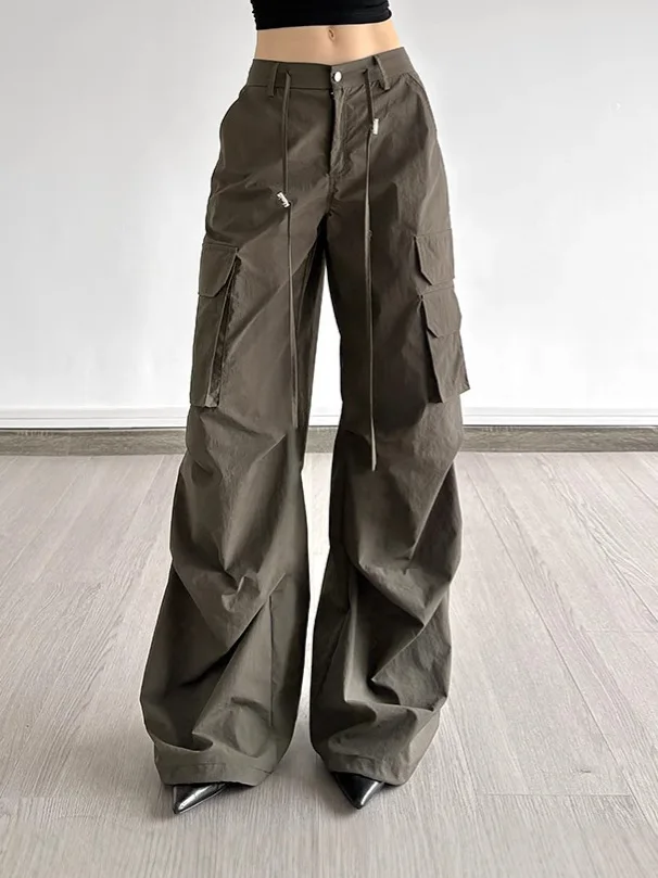 Hip Hop Retro Green Cargo Pants Women Y2K Fashion Harajuku Loose Casual Wide Leg Parachute Trousers Female Summer Streetwear
Hip Hop Retro Green Cargo Pants Women Y2K Fashion Harajuku Loose Casual Wide Leg Parachute Trousers Female Summer Streetwear