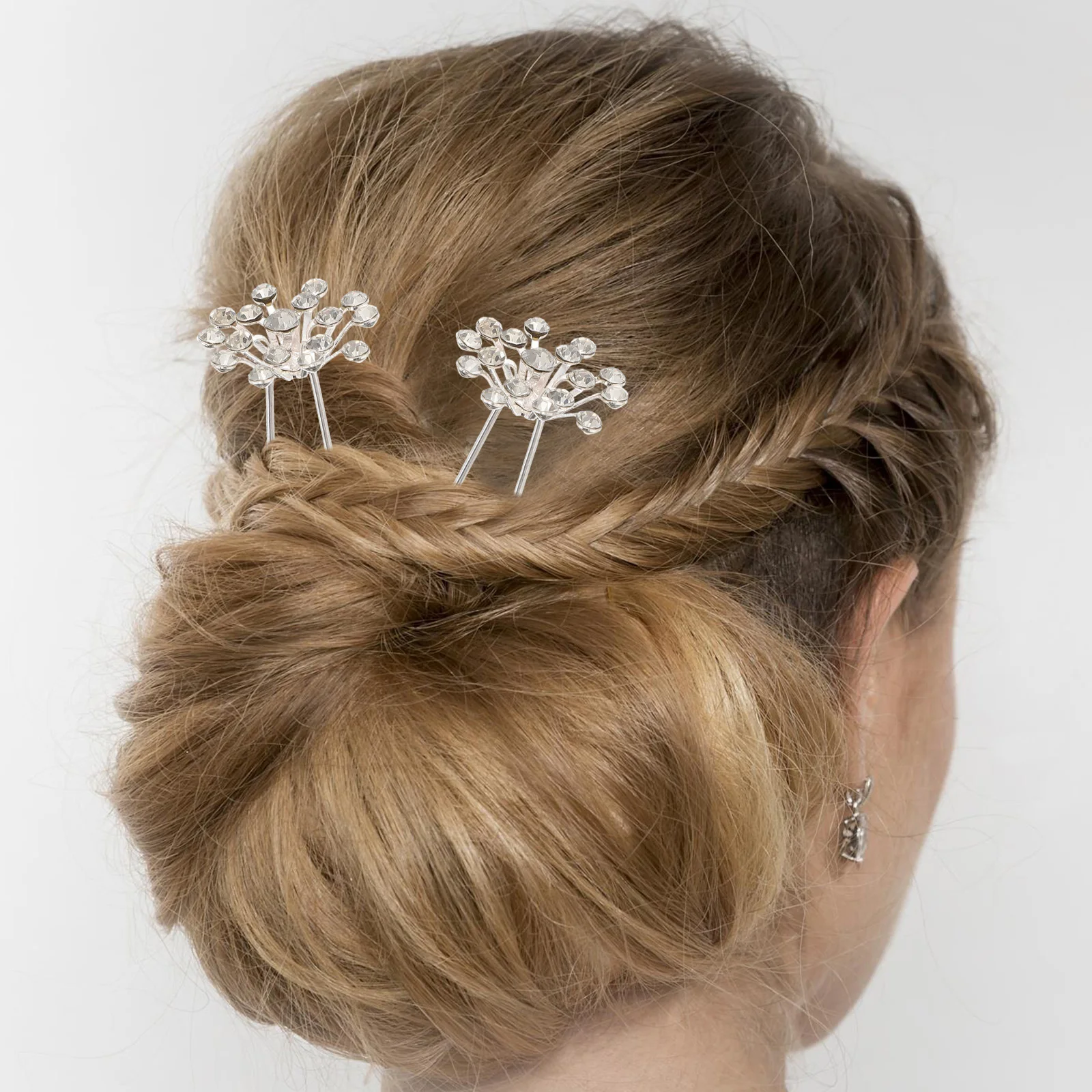 20Pcs Bridal Hair Fork Gypsophila Design Rhinestone Hairpin U Shaped Wedding Hair Accessory for Bride Party Celebration 
20Pcs Bridal Hair Fork Gypsophila Design Rhinestone Hairpin U Shaped Wedding Hair Accessory for Bride Party Celebration