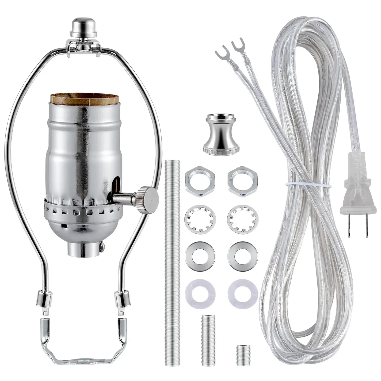 Complete Lamp Making Kit With UL Listed Parts, 12ft Cord & Assembly Guide For DIY Table Or Floor Lamps
Complete Lamp Making Kit With UL Listed Parts, 12ft Cord & Assembly Guide For DIY Table Or Floor Lamps