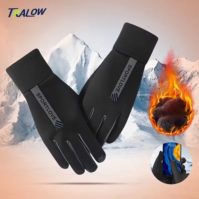 TRALOW Lightweight Running Gloves Touch Screen Anti Slip Fleece-Lined Warm Glove Pads For Cycling Sports Driving Running Working
TRALOW Lightweight Running Gloves Touch Screen Anti Slip Fleece-Lined Warm Glove Pads For Cycling Sports Driving Running Working