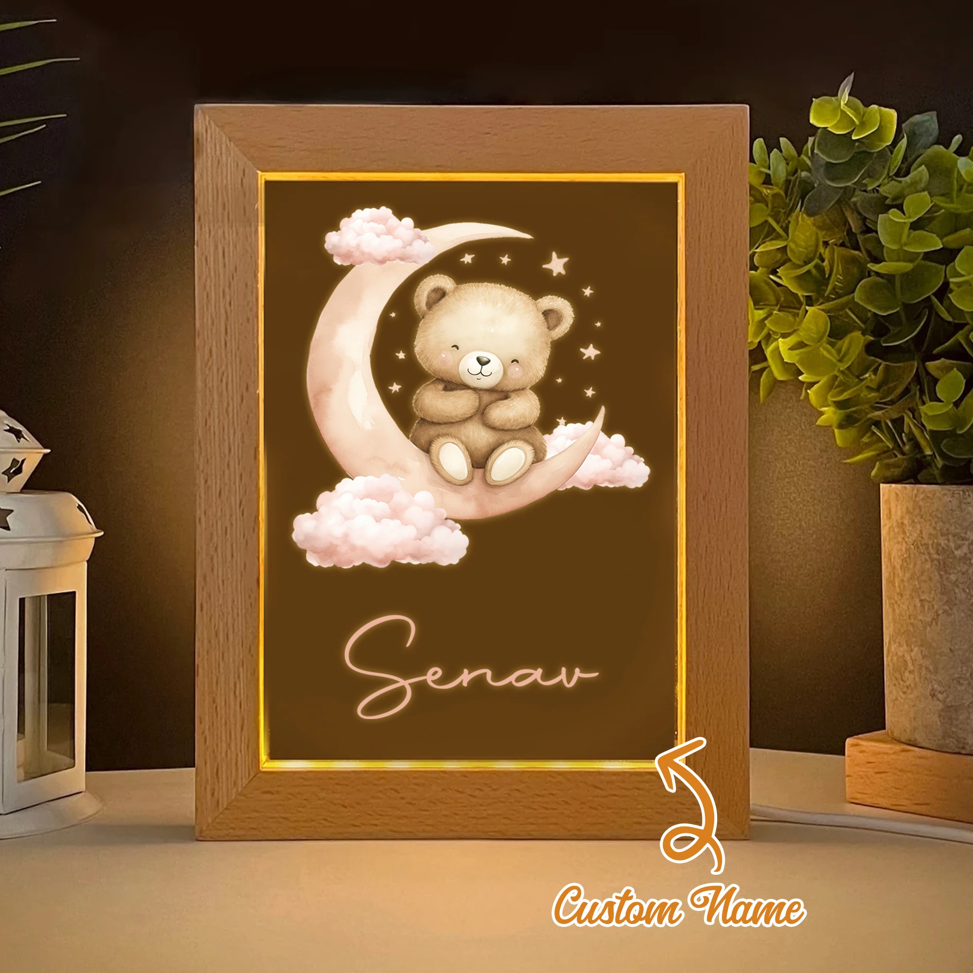 Moon Bear LED Night View Photo Frame Personalized Gift Family Living Room Bedroom Dining Room Home Decor
Moon Bear LED Night View Photo Frame Personalized Gift Family Living Room Bedroom Dining Room Home Decor