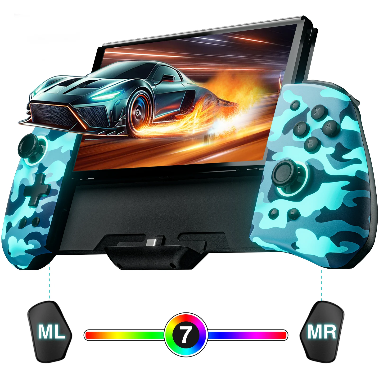 FUNLAB One Piece Switch Controller Pro for Nintendo/OLED, Camo Blue Switch Handheld Controller, Ergonomic Luminpad Switch Joypad
FUNLAB One Piece Switch Controller Pro for Nintendo/OLED, Camo Blue Switch Handheld Controller, Ergonomic Luminpad Switch Joypad