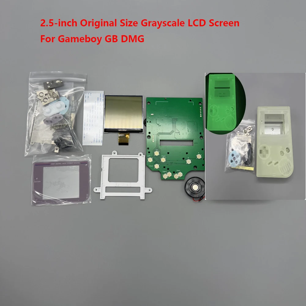 2.5-inch Grayscale LCD Screen For Gameboy GB DMG Game Console Cut-free shell No welding Original Size Screen LCD point to point
2.5-inch Grayscale LCD Screen For Gameboy GB DMG Game Console Cut-free shell No welding Original Size Screen LCD point to point
