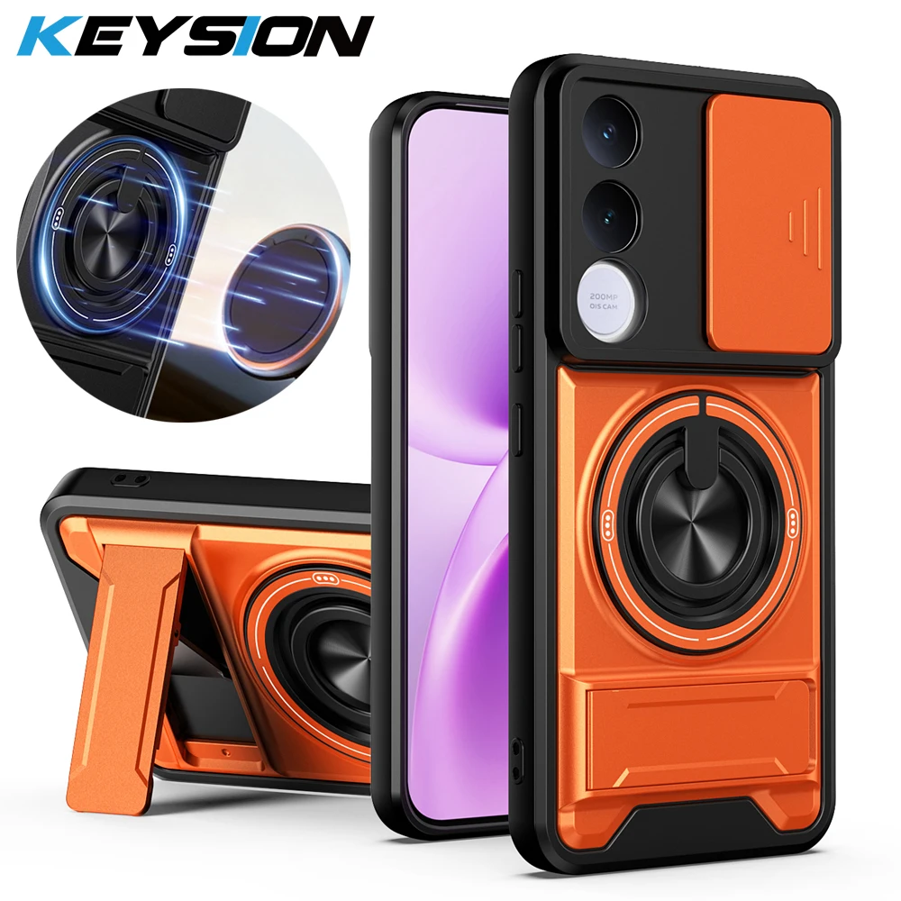 KEYSION Magnetic Phone Case for VIVO V70 FE 5G Slide Camera Protection Upright Stand 360° Ring Shockproof Cover for VIVO V70 FE
KEYSION Magnetic Phone Case for VIVO V70 FE 5G Slide Camera Protection Upright Stand 360° Ring Shockproof Cover for VIVO V70 FE
