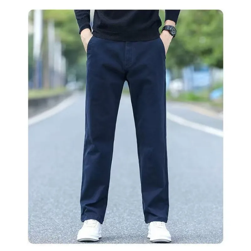 Men's Casual Straight Leg Pants Solid Color Slim Fit Chino Trousers
Men's Casual Straight Leg Pants Solid Color Slim Fit Chino Trousers