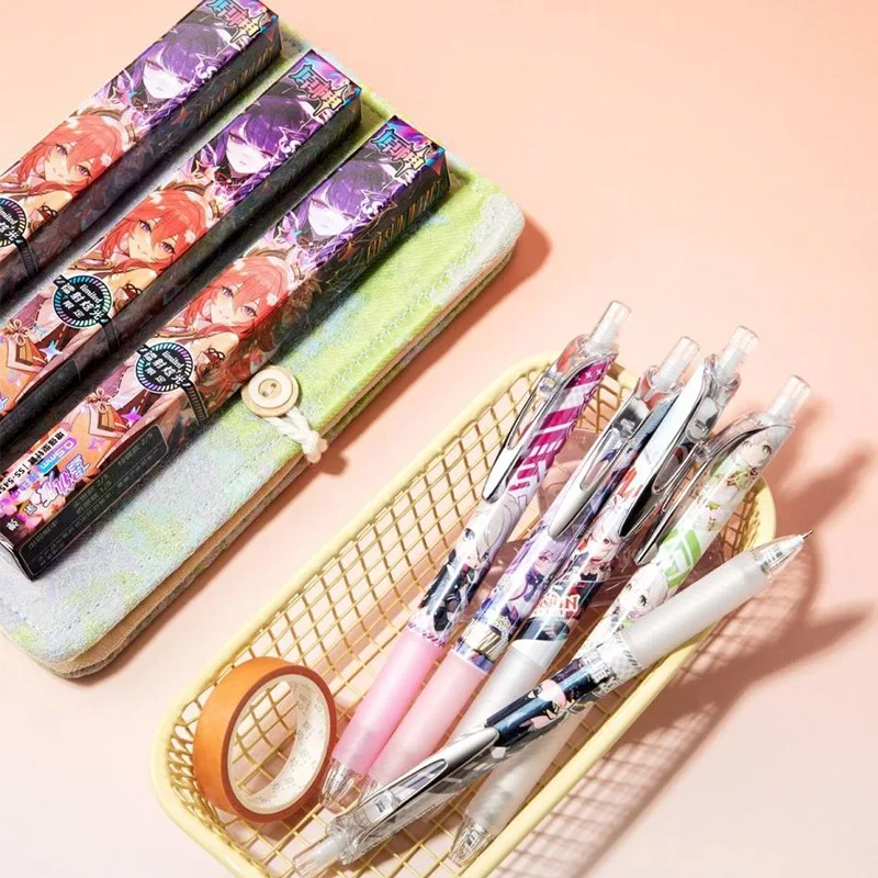 12PCS/BOX Cute Game Gel Pen 0.5mm Black Ink Ballpoint pen Keqing Kaedehara Kazuha Nahida Buer Wriothesley Lyney Gift
12PCS/BOX Cute Game Gel Pen 0.5mm Black Ink Ballpoint pen Keqing Kaedehara Kazuha Nahida Buer Wriothesley Lyney Gift
