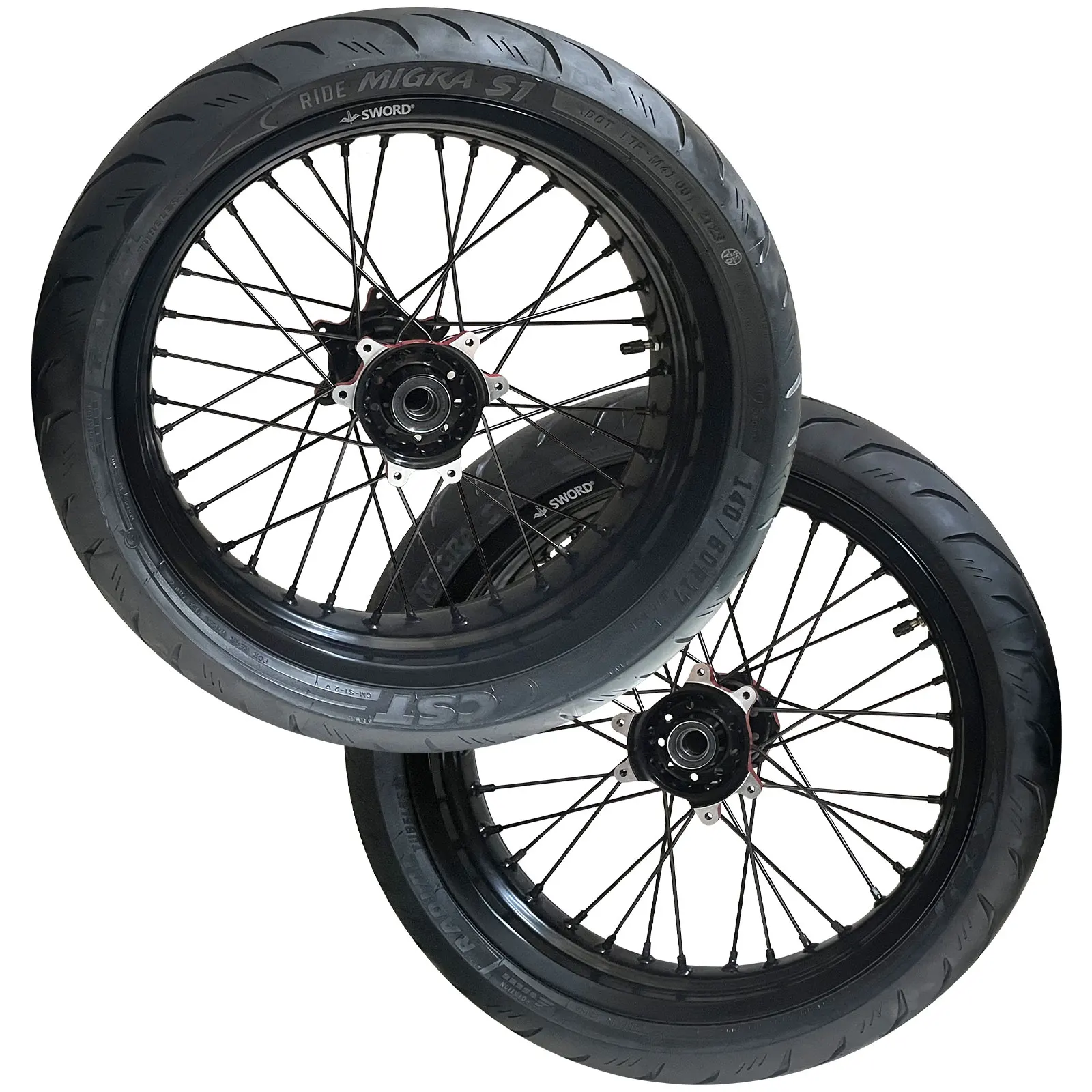 17 Inch 16 Inch Wheels for Light Bee Supermoto Wheel Set on Road Wheels Set
17 Inch 16 Inch Wheels for Light Bee Supermoto Wheel Set on Road Wheels Set