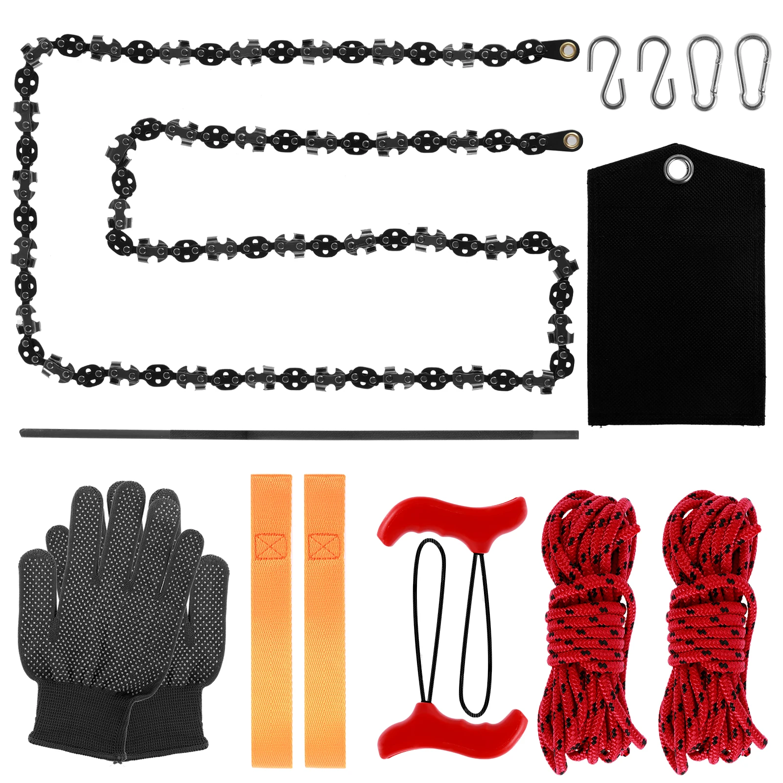 53 Inch 68 Teeth Tree Limb Rope Saw High Limb Hand Rope Chainsaw Folding Limb Cutter Rope Saw with 2 Ropes 2 Hand Wrist Strap
53 Inch 68 Teeth Tree Limb Rope Saw High Limb Hand Rope Chainsaw Folding Limb Cutter Rope Saw with 2 Ropes 2 Hand Wrist Strap