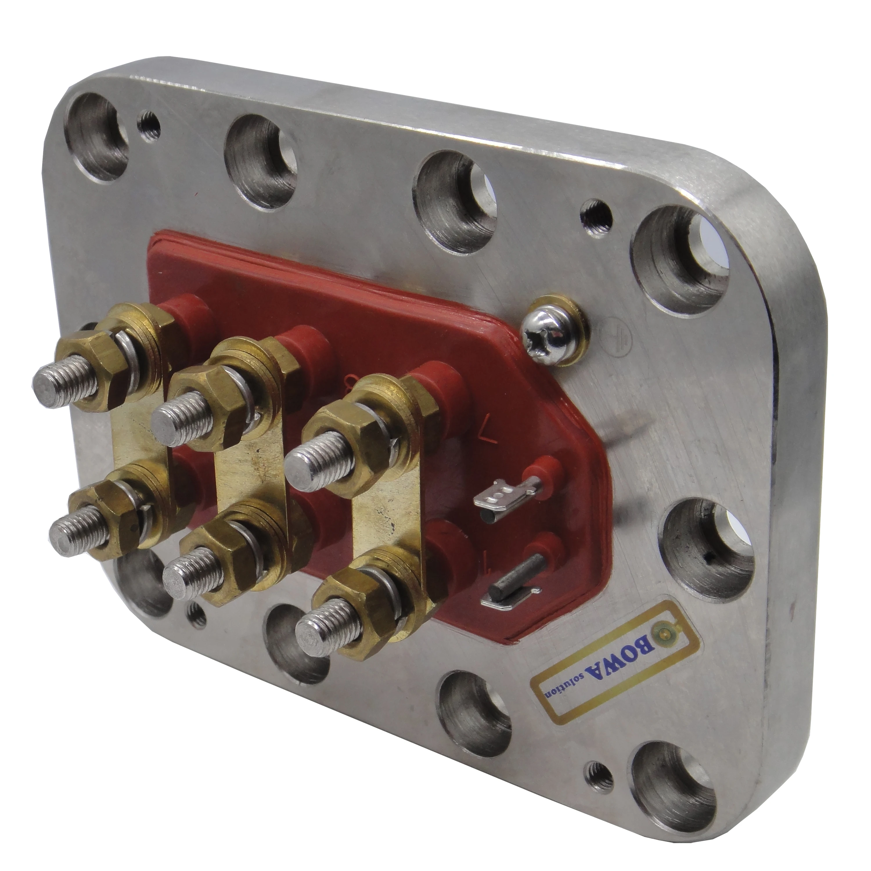 Terminal plate is for motor electric wiring, compatible with from 4G13.2 to 6F50.2 model semi-hermetic refrigeration compressors
Terminal plate is for motor electric wiring, compatible with from 4G13.2 to 6F50.2 model semi-hermetic refrigeration compressors