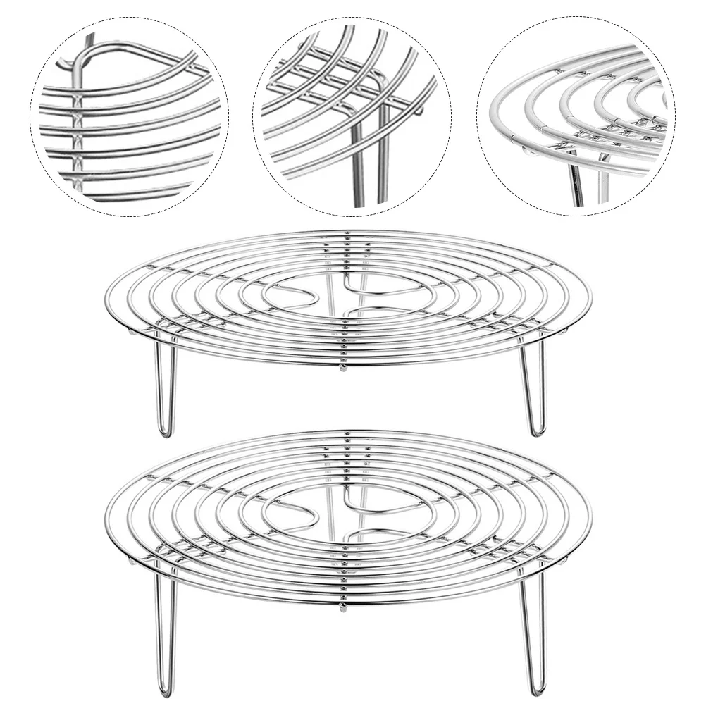 2Pcs Stainless Steel Egg Steamer Rack Heat Resistant Multi Hole Household Steaming Cooling Stand Kitchen Supply Wok Rack Camping
2Pcs Stainless Steel Egg Steamer Rack Heat Resistant Multi Hole Household Steaming Cooling Stand Kitchen Supply Wok Rack Camping