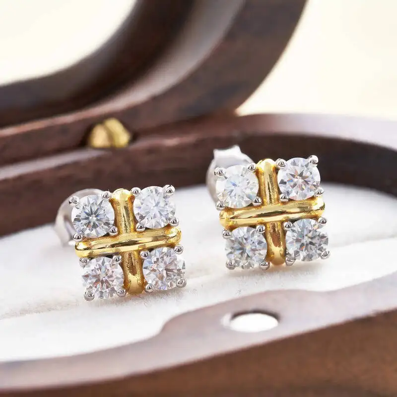 JoiasHome 3MM 0.1 Caratx4 Pcs Stub Earring VVS1 Gra Moissanite For Women Classic S925 Silver Earrings Gift
JoiasHome 3MM 0.1 Caratx4 Pcs Stub Earring VVS1 Gra Moissanite For Women Classic S925 Silver Earrings Gift