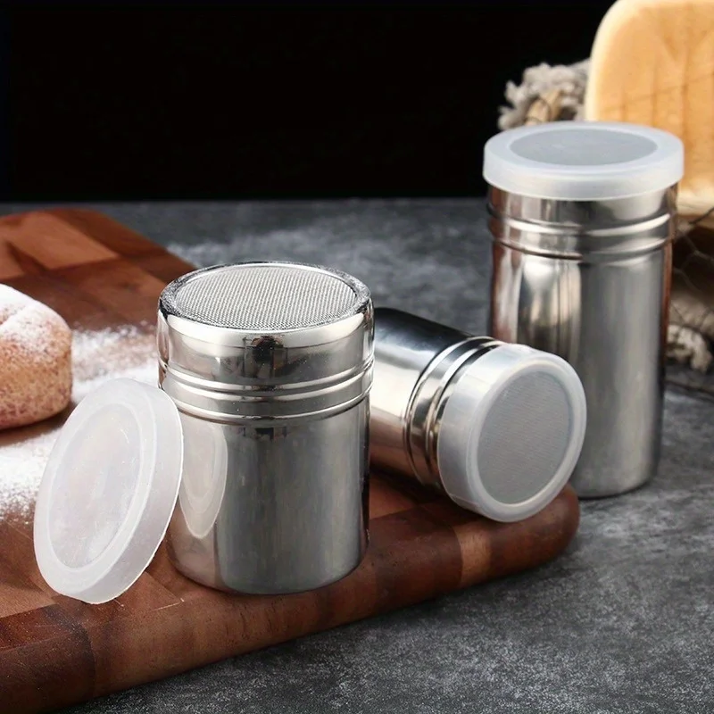 3pcs, Stainless Steel Duster with Lid for Cocoa Powde, Powdered Sugar Dispenser Shaker for Cocoa Chocolate Powder,Party Supplies
3pcs, Stainless Steel Duster with Lid for Cocoa Powde, Powdered Sugar Dispenser Shaker for Cocoa Chocolate Powder,Party Supplies