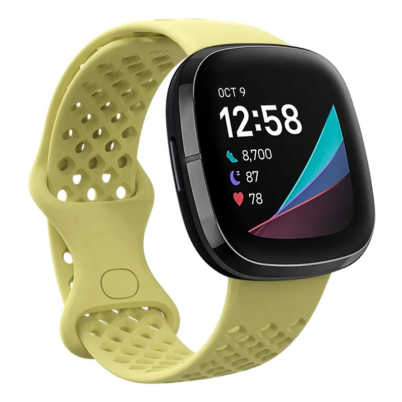 Sport Soft TPU Breathable Silicone Watch Strap For Fitbit Versa 3 Sense Replacement Smart Watch Strap
Sport Soft TPU Breathable Silicone Watch Strap For Fitbit Versa 3 Sense Replacement Smart Watch Strap
