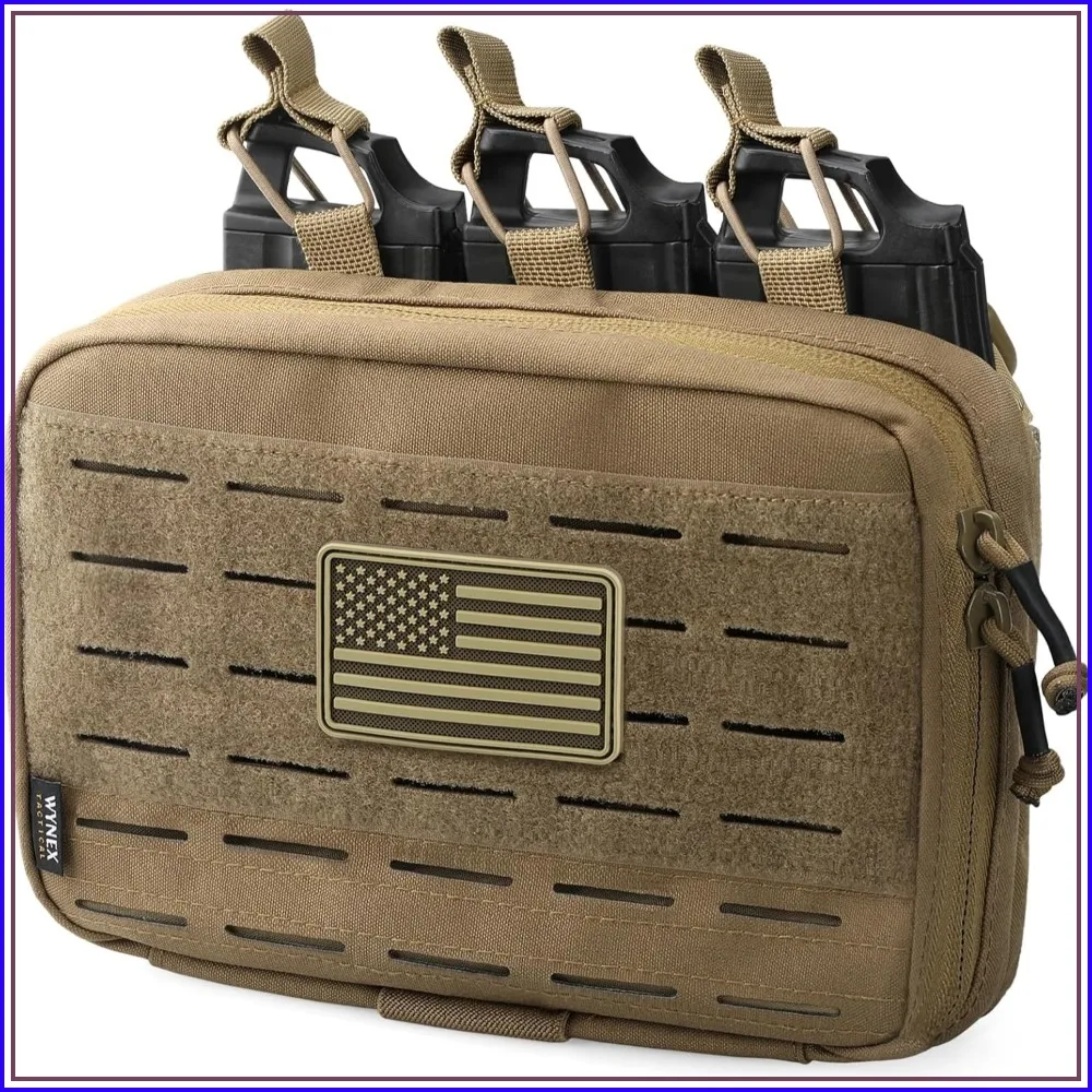 Triple Mag Pouch, Laser Cut Molle Admin Pouch for AR M4 M16, Tactical EMT EDC Utility Pouch
Triple Mag Pouch, Laser Cut Molle Admin Pouch for AR M4 M16, Tactical EMT EDC Utility Pouch