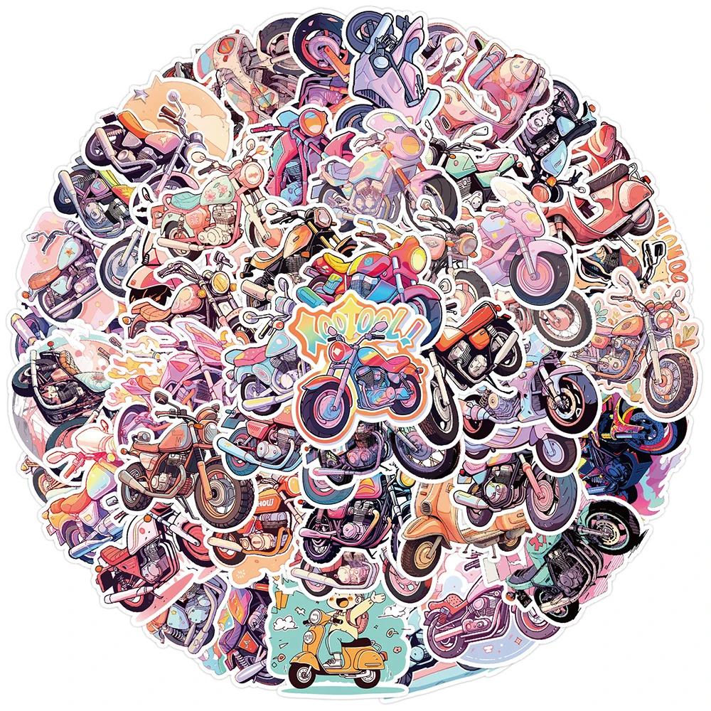 10/30/50pcs Cute Cartoon Motorcycle Aesthetic Stickers Coloful Graffiti Decals for Kids Toy DIY Skateboard Phone Luggage Sticker
10/30/50pcs Cute Cartoon Motorcycle Aesthetic Stickers Coloful Graffiti Decals for Kids Toy DIY Skateboard Phone Luggage Sticker