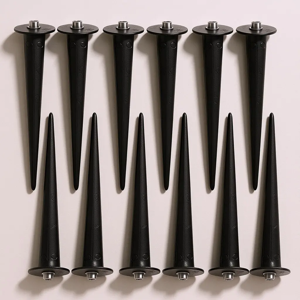 12Pcs Weatherproof Aluminum Solar Light Stakes Ground Spikes for Outdoor Garden Lawn Yard Christmas Path Lights Easy Insert
12Pcs Weatherproof Aluminum Solar Light Stakes Ground Spikes for Outdoor Garden Lawn Yard Christmas Path Lights Easy Insert