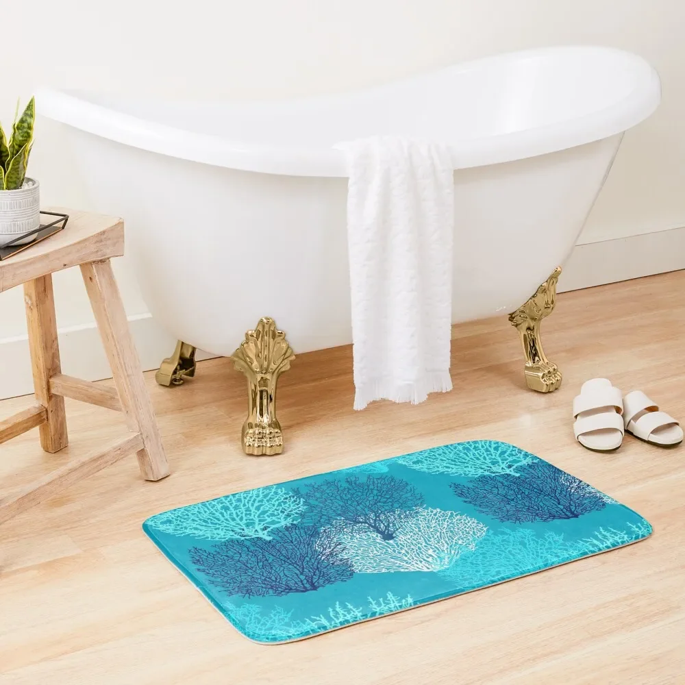 Fan Coral Print, Turquoise, Aqua and Cobalt Blue Bath Mat Set For Bathroom Carpet In The Bathroom Non-Slip Shower Mat
Fan Coral Print, Turquoise, Aqua and Cobalt Blue Bath Mat Set For Bathroom Carpet In The Bathroom Non-Slip Shower Mat