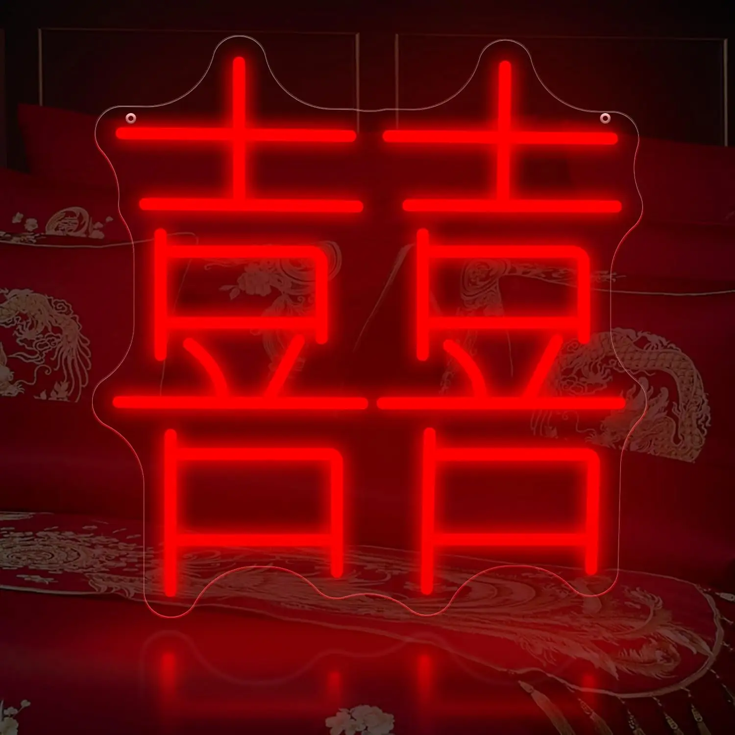 Double Happiness Neon Sign USB Powered LED Light for Chinese Wedding Anniversary Party Decoration Romantic Gift Art Wall Light
Double Happiness Neon Sign USB Powered LED Light for Chinese Wedding Anniversary Party Decoration Romantic Gift Art Wall Light
