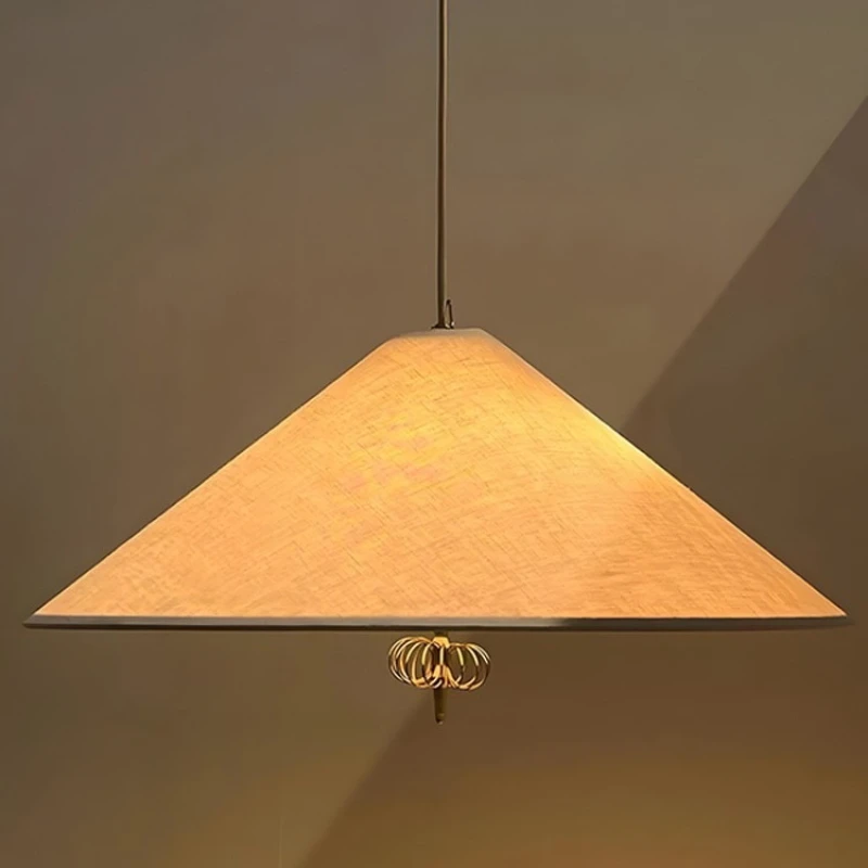 Nordic Mid-Century Wabi-Sabi French Fabric Pendant Light, New Chinese Bamboo Hat Lamp for Living Room & Dining Room
Nordic Mid-Century Wabi-Sabi French Fabric Pendant Light, New Chinese Bamboo Hat Lamp for Living Room & Dining Room