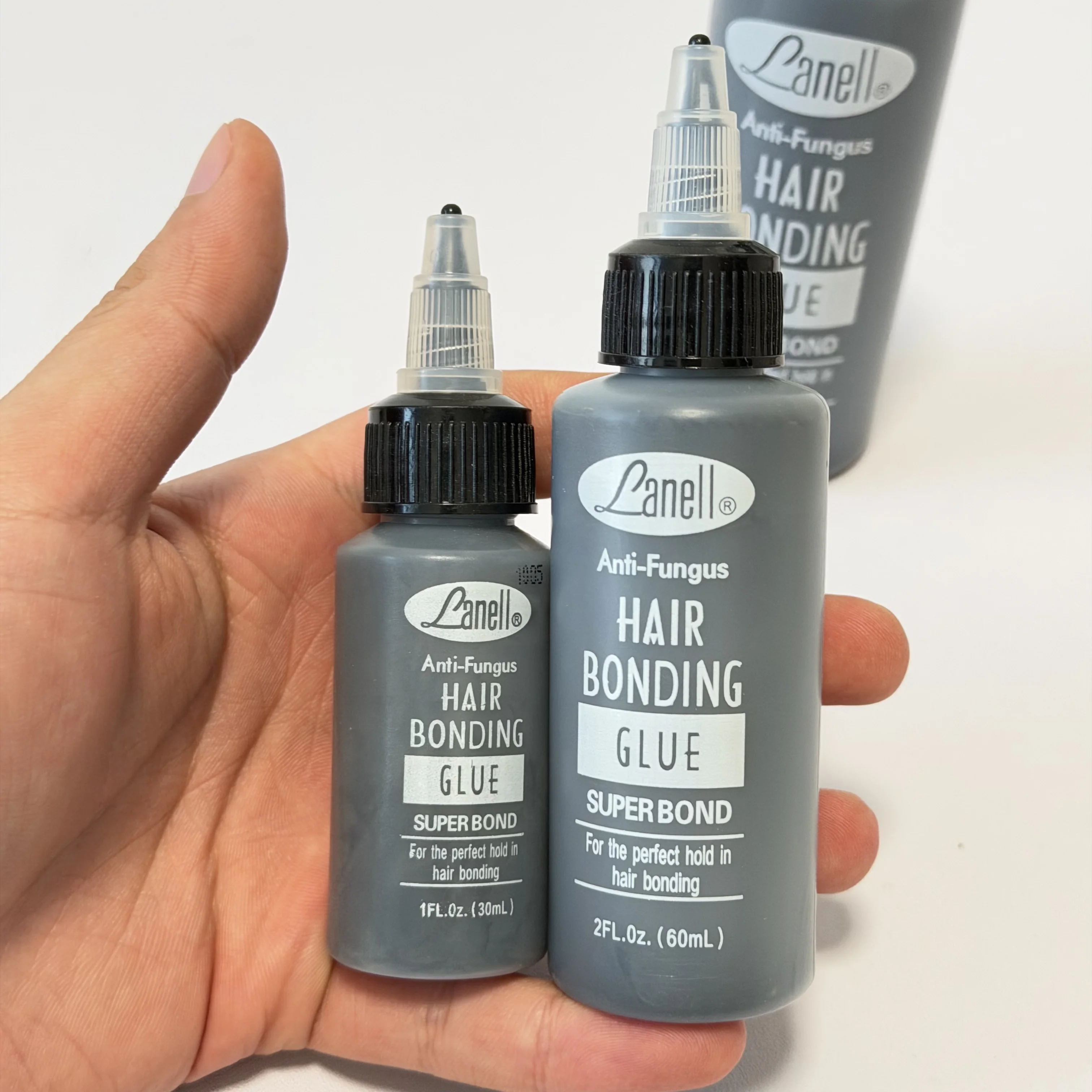 Wholesale 2OZ/60ml Lanell Black Hair Weaving Bond Anti-fungus Hair Bonding Glue SUPER BOND for the perfect hold in bonding
Wholesale 2OZ/60ml Lanell Black Hair Weaving Bond Anti-fungus Hair Bonding Glue SUPER BOND for the perfect hold in bonding