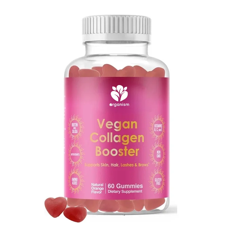 Vegetarian collagen gummies, plant-based collagen containing vitamins A, C, and E - collagen boosters suitable for skin and hair
Vegetarian collagen gummies, plant-based collagen containing vitamins A, C, and E - collagen boosters suitable for skin and hair