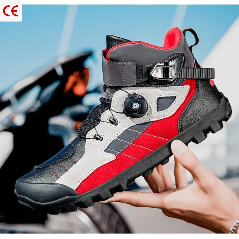 Motorcycle Riding Boots, Wear Resistant Track Grade Protective Boots, Lightweight Anti-Slip Anti-Fall Motorbike Rider Gear
Motorcycle Riding Boots, Wear Resistant Track Grade Protective Boots, Lightweight Anti-Slip Anti-Fall Motorbike Rider Gear