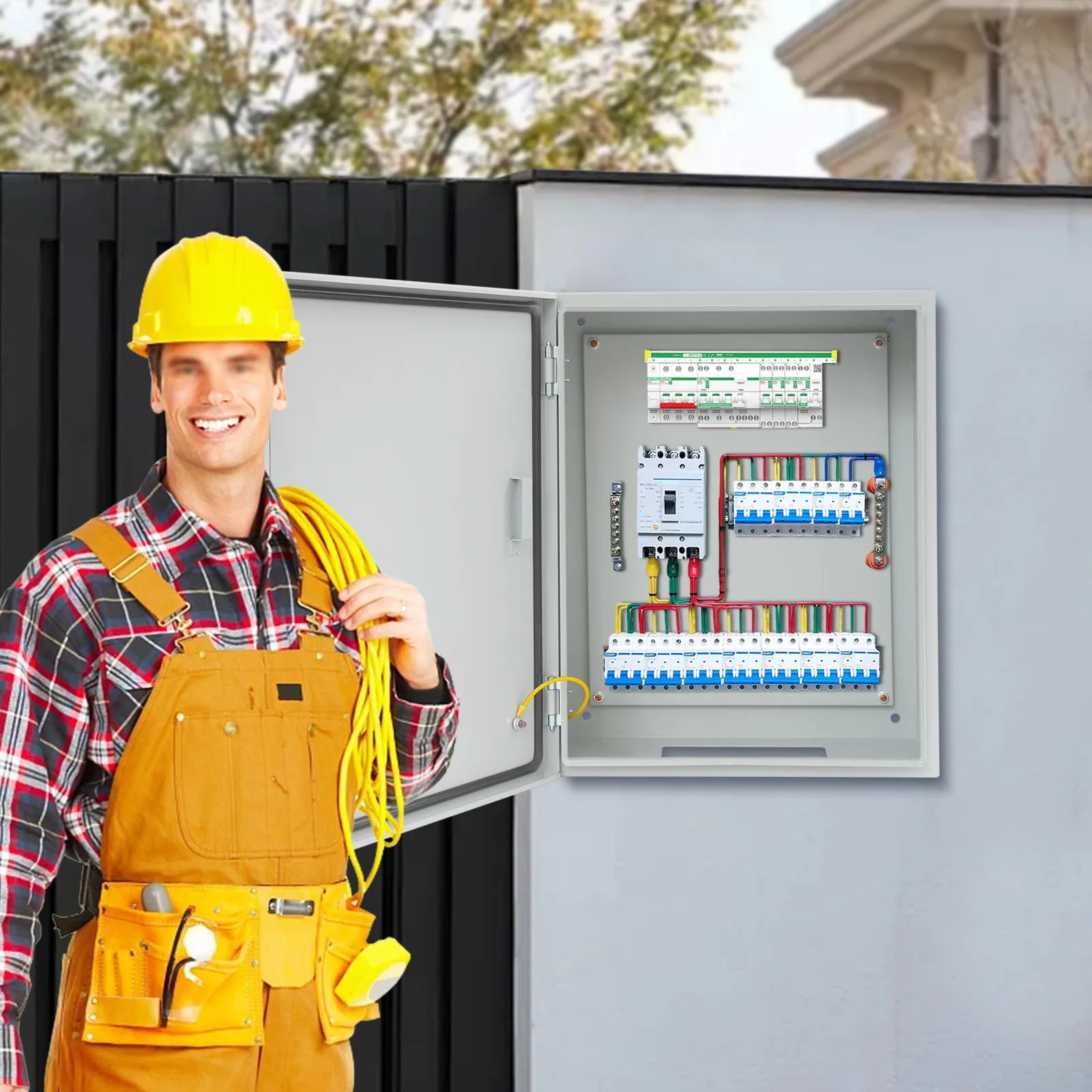 Outdoor Electrical Box 50x40x20cm Electric Distribution Box for Protecting Electrical Equipment Waterproof
Outdoor Electrical Box 50x40x20cm Electric Distribution Box for Protecting Electrical Equipment Waterproof