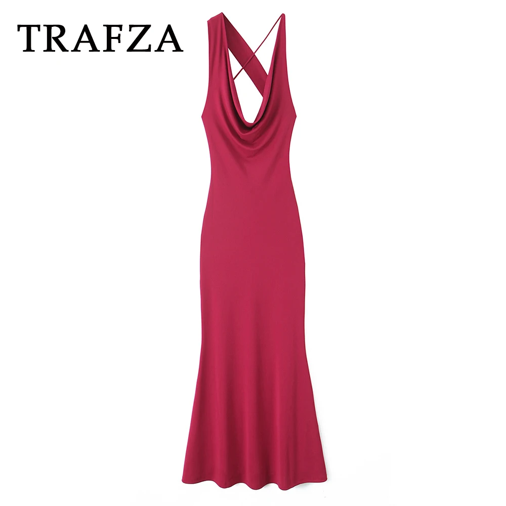 TRAFZA Fashion 2025 Birthday Woman Sexy Long Dress Evening Party Elegant Dresses Asymmetric Female Sheath Pleated Sexy Vestidos
TRAFZA Fashion 2025 Birthday Woman Sexy Long Dress Evening Party Elegant Dresses Asymmetric Female Sheath Pleated Sexy Vestidos