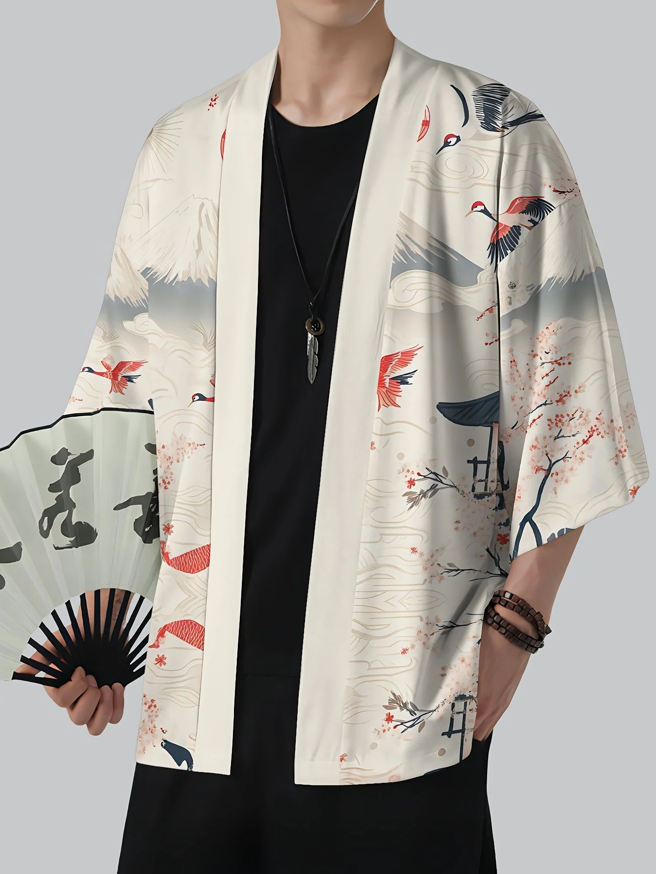 2026 Summer New Men's Kimono with 3D Ink Wash Pattern Print - Fashionable Outdoor Comfortable Lightweight Soft
2026 Summer New Men's Kimono with 3D Ink Wash Pattern Print - Fashionable Outdoor Comfortable Lightweight Soft