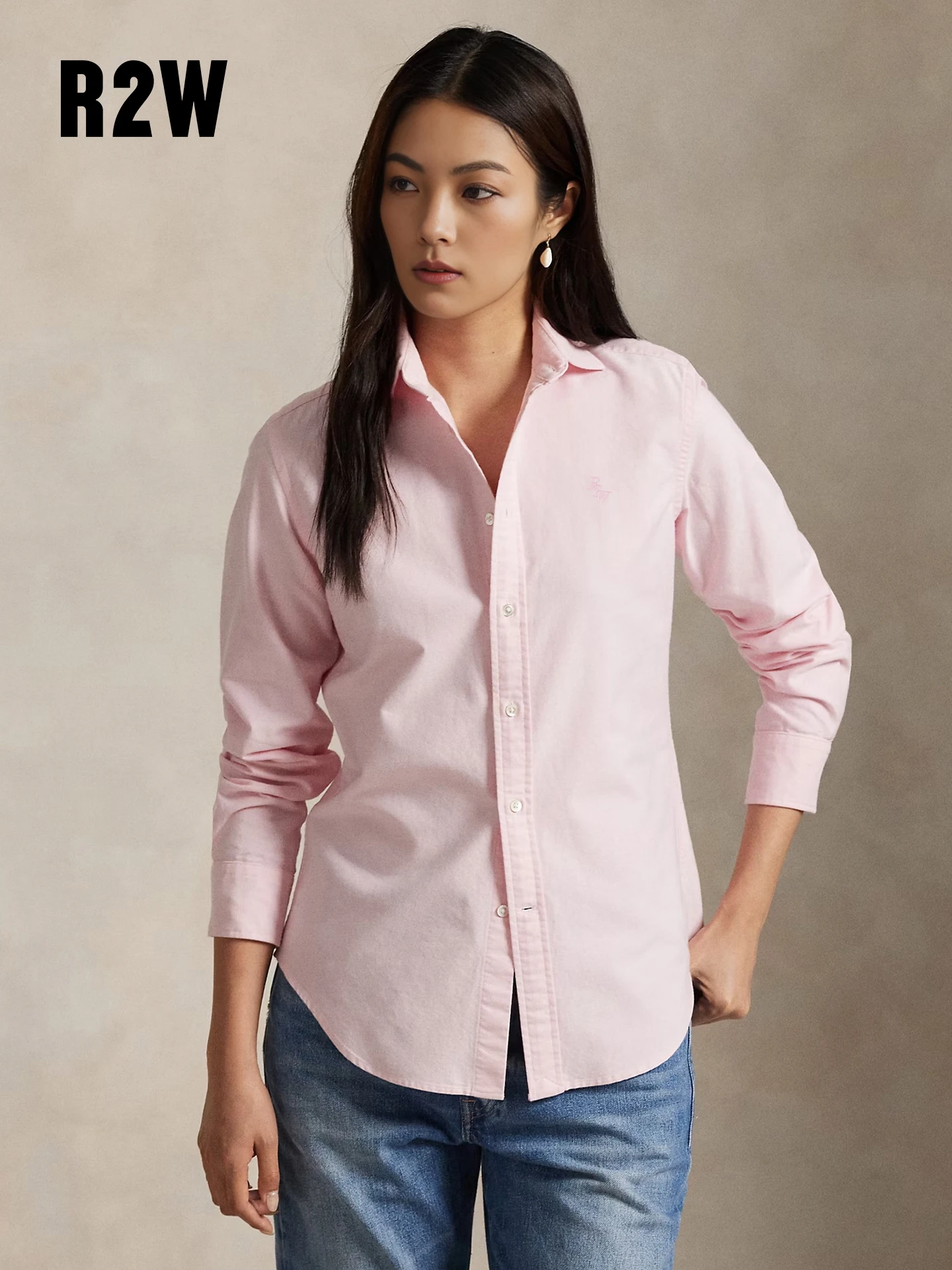 R.T.W American Style Women's Pink Oxford Cloth Shirt Waist Inward Casual Cotton Business Formal Top Breathable Long Sleeve
R.T.W American Style Women's Pink Oxford Cloth Shirt Waist Inward Casual Cotton Business Formal Top Breathable Long Sleeve